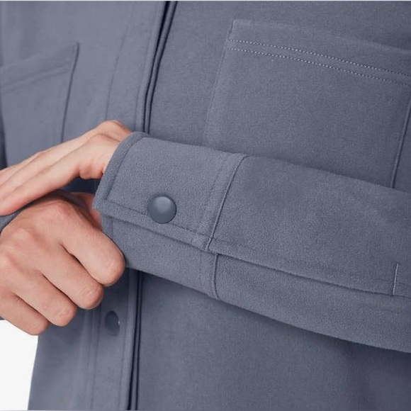 Mondetta Ladies' Cozy Warm Fleece Button Up Shirt. - Picture 5 of 5